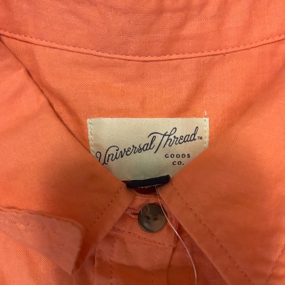 Universal Thread Coral Button Down Shirt - Picture 3 of 3